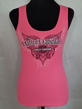 Harley-Davidson Women's Bright Pink Graphic Tank Top